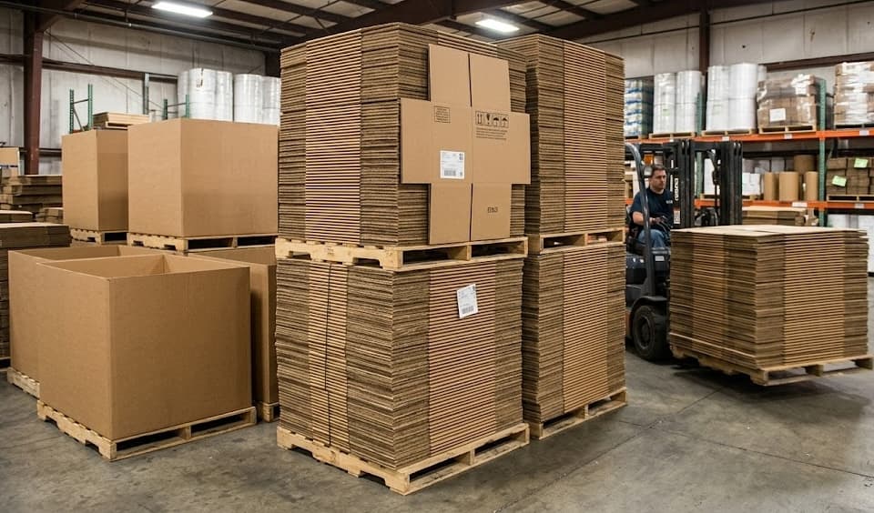 Quality inspection process - grading used corrugated boxes by condition